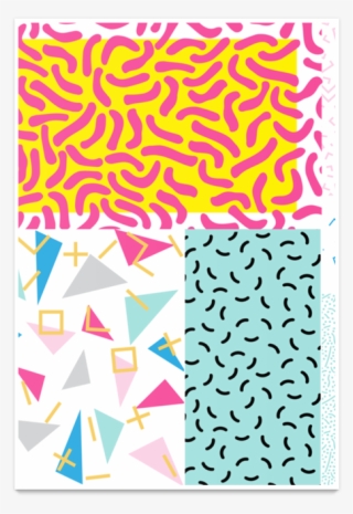 Poster 90's Pattern Funky Colors De Tobias Fonsecana - T-shirt