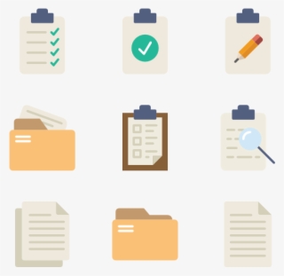 Files And Folders - Flat Icon Computer Folder