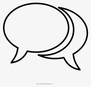 Globos De Texto Página Para Colorear - Line Art