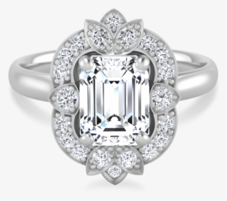 Alice Emerald Cut Engagement Ring - Gold
