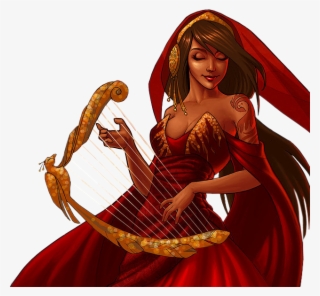 Mtfp 467 Harp Player - Illustration