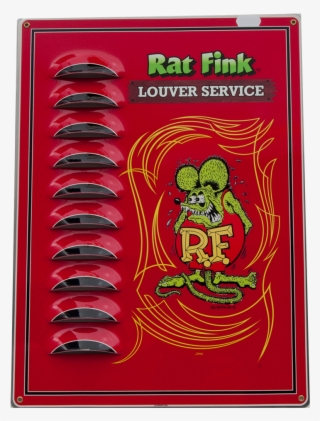 Rat Fink Louvered Tin Sign - Rat Fink