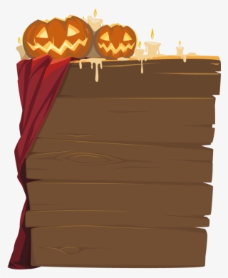 Halloween Wooden Sign Png