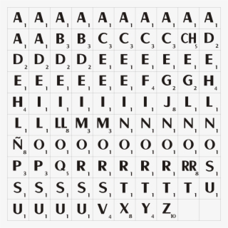 Open - Toyland Plastic Scrabble Tiles - Complete Replacement