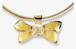 Nicole Barr Designs Gold Plated Sterling Silver Bow - Choker
