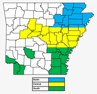 Recommended Rice Optimum Seeding Date By Geography - Map Of Arkansas