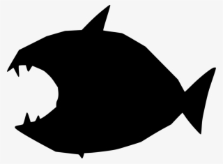 User Interface Computer Icons Silhouette Video Cartoon - Silhouette Piranha