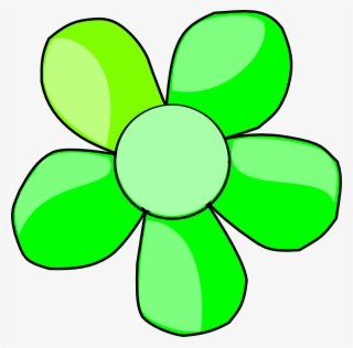 Green Daisy Flower Clip Art