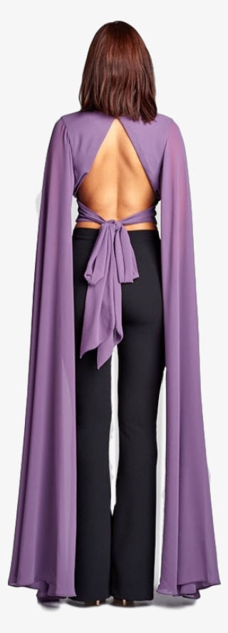 Purple Rain Cape Blouse - Purple Rain