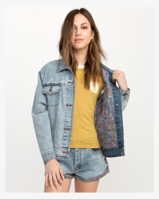 Surfgirl Beach Boutique Rvca Joe Grillo Denim Washed - Rvca Grillo Denim Jacket