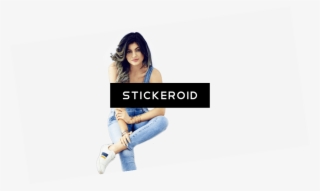 Kylie Jenner Sitting Jeans - Photo Shoot