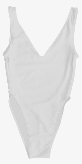 Low V Neck One-piece With High French Cut Bottom - Kovey - The Surfari Style 1
