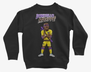 Donatello Mbappe ﻿classic Kids Sweatshirt - Dj Vinyl Records Kids Sweatshirt - Navy/6 Year