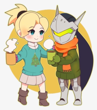 Overwatch Story, Overwatch Comic, Paladins Overwatch, - Mercy And Genji Christmas