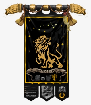 Brazen Lions Chapter Banner - Poster