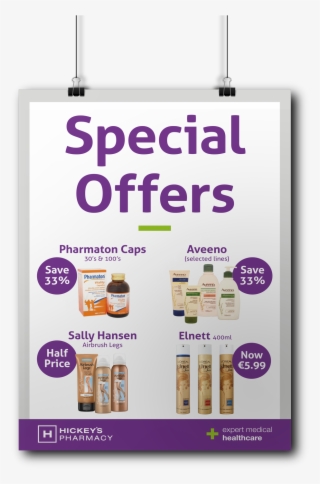 Special Offers Poster - Pharmacy Product Poster