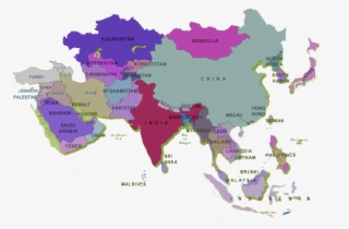 Research Exchange Students - Asia Map Black Png