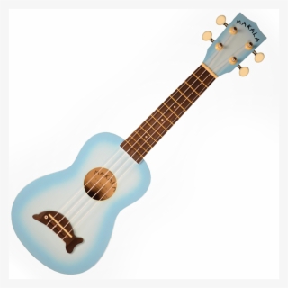 Kala Makala Dolphin Soprano Ukulele, Light Blue
