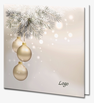 Hanging Gold Baubles On A Christmas Branch - Christmas Day