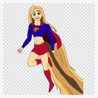 Rapunzel As Supergirl Clipart Rapunzel Superhero Superman - Clip Art