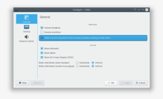 Kmix Doesn't Respect Volume Feedback Settings - Volume