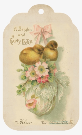 Free Vintage Easter Tag Printable - Free Victorian Easter Hang Tags To Print