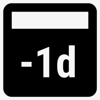 Minus 1 Day Icon - Icon