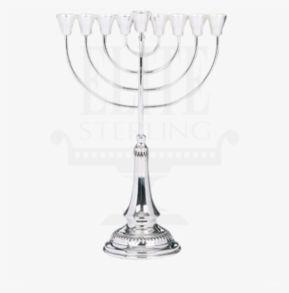 Close Filigree Silver Menorah - Champagne Stemware