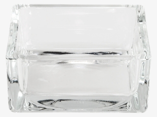 Ashtray Glass Square 8 X 8 Cm H 3,5 Cm - Old Fashioned Glass