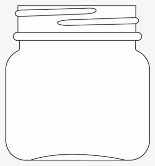 8 Oz Clear Glass Jar - Illustration