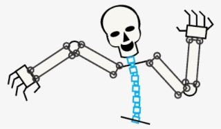 Drawing Human Body Text Technology Line Arm - Skeleton Drawing Cartoon