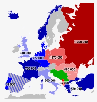 1959 Nato And Wp Troop Strengths In Europe - Nato Vs Warsaw Pact Europe