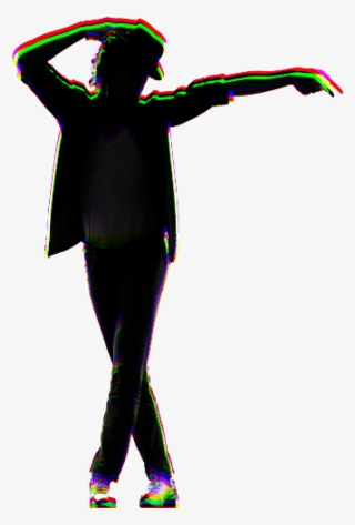 Michaeljackson Silhouette Glitch Ftestickers - Michael Jackson Black Suit