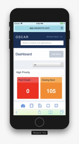 Oscar Dashboard Mobile Full