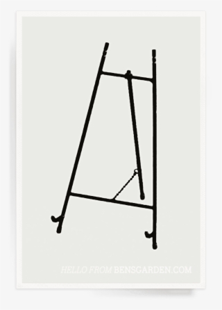 Classic Black Iron Gallery Easel For Decoupage Trays