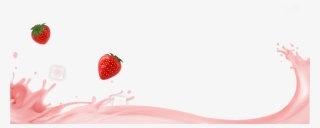 Strawberry Yogurt Png - Strawberry Smoothie Yogurt Png