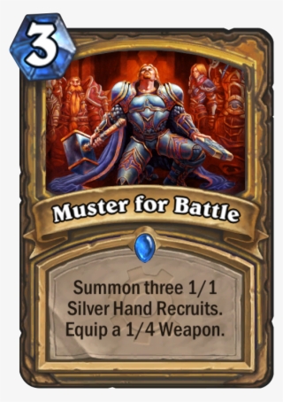 Muster For Battle Card - Hearthstone Muster For Battle