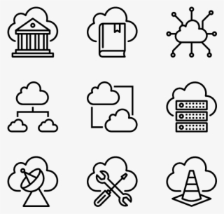 Cloud Computing - Couple Icon Transparent Background
