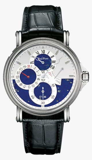 Atelier Regulator Lapislazuli - Paul Picot Atelier Stainless Steel & Grey Dial