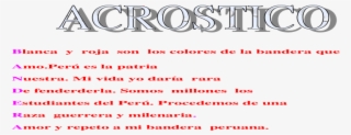 Bandera De Mi Corazon Acrostico