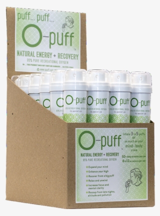O Puff Pop Display Pack Natural Without Cannabis Leaf - Oxygen