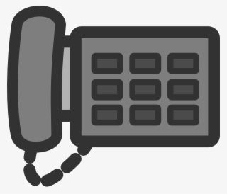 Graphic Free Phone Clip Art At - Cartoon Picture Of A Office Phone