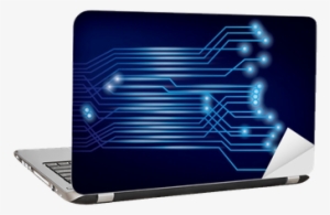 Vector Circuit Board Background Laptop Sticker • Pixers® - Library