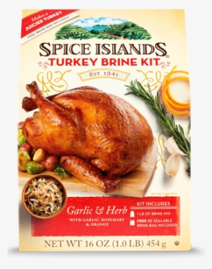 Spice Island Turkey Brine Kit Garlic & Herb 16