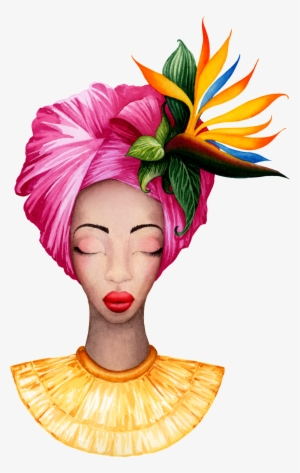 Watercolor Painting Female Hand-painted Transparent