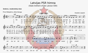 Open - Soviet Latvia Anthem Sheet Music