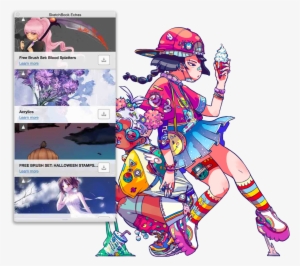 Sketchbook Extras - Anime Girl In A Dress