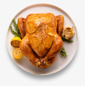 Rosemary Lemon Roasted Chicken - Cooked Chicken Meat Png