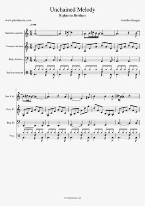 Unchained Melody De Righteous Brothers - Sheet Music