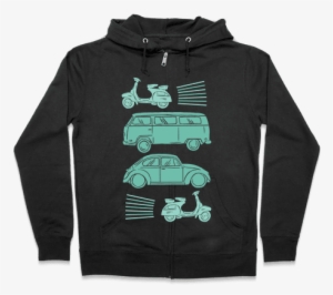 The 1960's Hippie Traveler Zip Hoodie